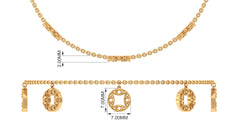 Minimal Moissanite Chain Charm Bracelet for Women