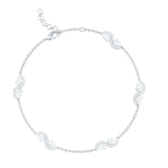 Classic Lab Grown Diamond Station Chain Bracelet