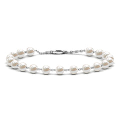 Cultured Freshwater Pearl Chain Bracelet for Women