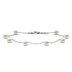Freshwater Cultured Pearl Chain Bracelet for Women