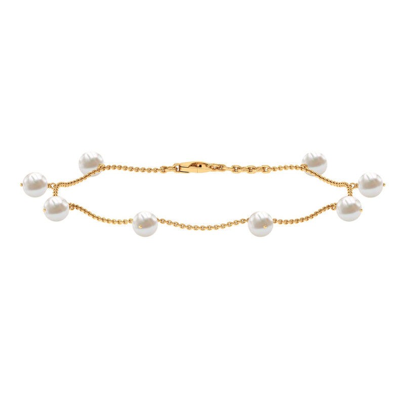 Freshwater Cultured Pearl Chain Bracelet for Women