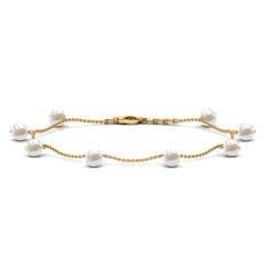Freshwater Cultured Pearl Chain Bracelet for Women