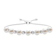 Cultured Freshwater Pearl Bolo Bracelet for Women