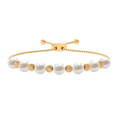 Cultured Freshwater Pearl Bolo Bracelet for Women