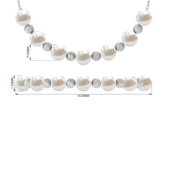 Cultured Freshwater Pearl Bolo Bracelet for Women