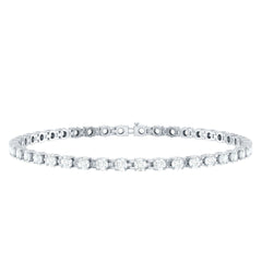 Round Shape Cubic Zirconia Tennis Bracelet