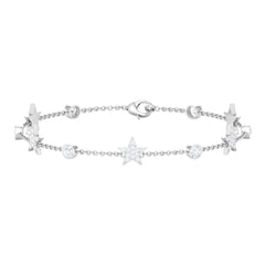 Certified Moissanite Station Star Bracelet for Women