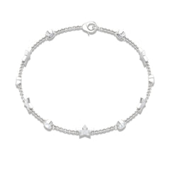Certified Moissanite Station Star Bracelet for Women