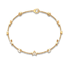 Certified Moissanite Station Star Bracelet for Women