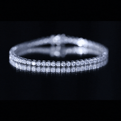Certified Lab Grown Classic Round Diamond Tennis Bracelet