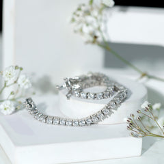 Certified Lab Grown Classic Round Diamond Tennis Bracelet