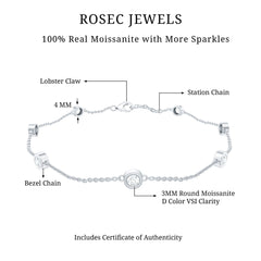 Lab Grown Diamond Chain Bracelet for Women