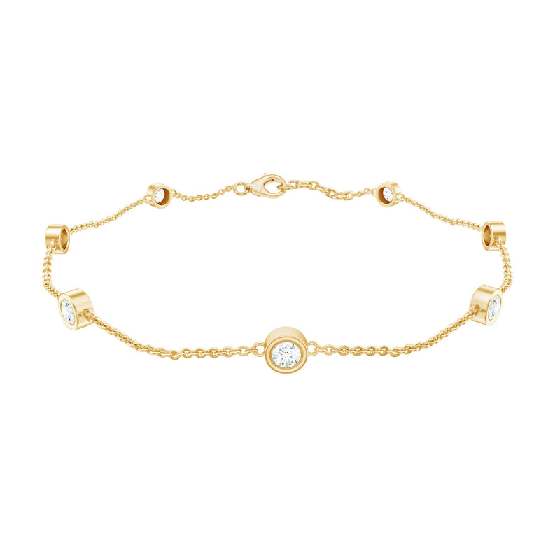 Lab Grown Diamond Chain Bracelet for Women