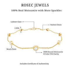 Lab Grown Diamond Chain Bracelet for Women