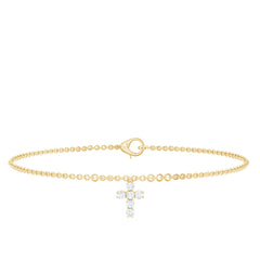 Certified Lab Grown Diamond Cross Bracelet