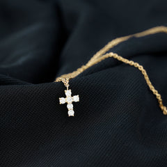 Certified Lab Grown Diamond Cross Bracelet