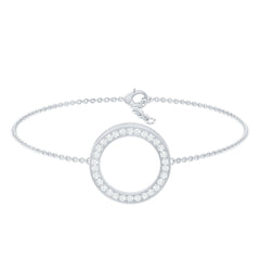 Certified Lab Grown Diamond Circle Bracelet for Women