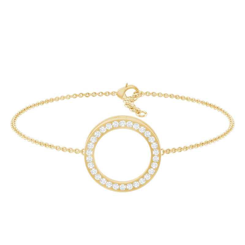 Certified Lab Grown Diamond Circle Bracelet for Women