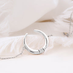 Certified Diamond Moon Chain Bracelet