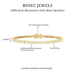 3.50 CT Moissanite Wedding Tennis Bracelet For Bride