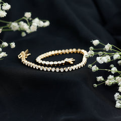 3.50 CT Moissanite Wedding Tennis Bracelet For Bride