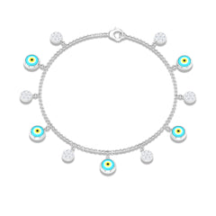 Certified Diamond Evil Eye Chain Bracelet