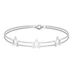 Certified Diamond Star Double Chain Bracelet