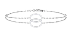 Real Diamond Eternity Chain Bracelet for Women