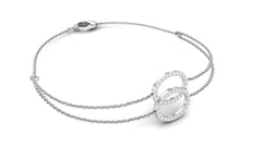 Real Diamond Eternity Chain Bracelet for Women
