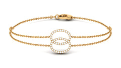 Real Diamond Eternity Chain Bracelet for Women
