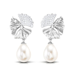 Nature Inspired 9X12mm Freshwater Pearl Drop Earrings