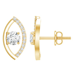 Certified Lab Grown Diamond Minimalist Stud Earrings