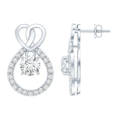 Certified Lab Grown Diamond Infinity Stud Earrings
