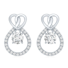 Certified Lab Grown Diamond Infinity Stud Earrings