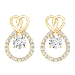 Certified Lab Grown Diamond Infinity Stud Earrings