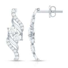 Minimalist Stud Earrings with Lab Grown Diamond