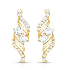 Minimalist Stud Earrings with Lab Grown Diamond