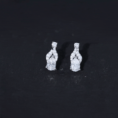 Certified Lab Grown Diamond Teardrop Stud Earrings
