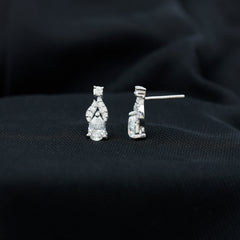 Certified Lab Grown Diamond Teardrop Stud Earrings