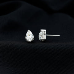 Certified Lab 5X7 MM Pear Diamond Designer Stud Earrings