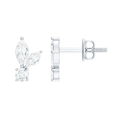Certified Lab Grown Diamond Everyday Earrings With Screw Back