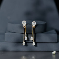 Certified Lab Grown Diamond Teardrop Dangle Earrings