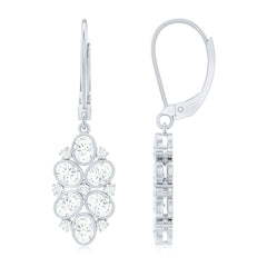 Certified Lab Grown Diamond Designer Drop Earrings
