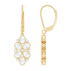 Certified Lab Grown Diamond Designer Drop Earrings