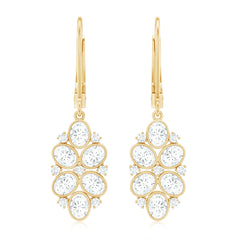 Certified Lab Grown Diamond Designer Drop Earrings