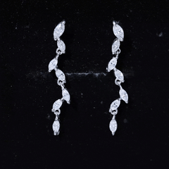 Marquise Lab Grown Diamond Bridal Dangle Earrings