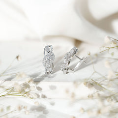 Lab Grown Diamond Infinity Earrings For Women
