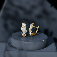 Lab Grown Diamond Infinity Earrings For Women
