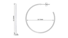 Certified Moissanite Big Hoop Earrings