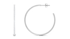 Certified Moissanite Big Hoop Earrings